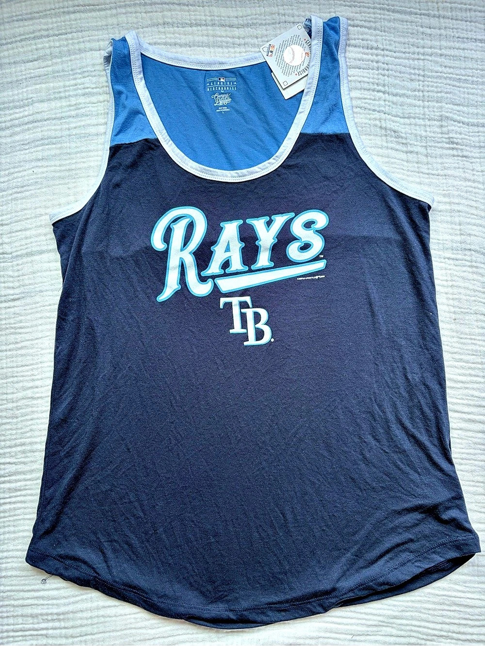 MLB Rays Women Tank Top Size Large NWT